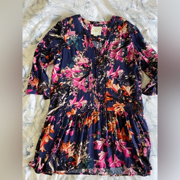 Maeve Caravane Floral Drop Waist Dress - Picture 2 of 4